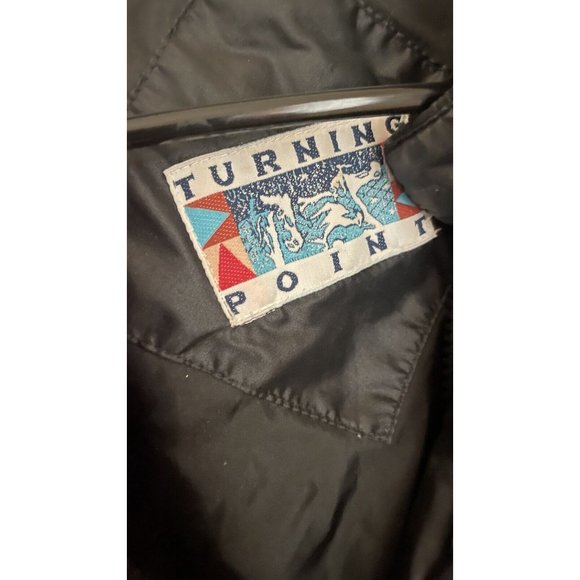 mazak tpm cat jacket caterpillar Black Turning Point 80s Winter Xxl Tractor Rare - Picture 3 of 6